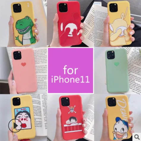 Чехол для мобильного телефона iPhone11 с рисунком из мультфильма Apple XsMax мягкий чехол