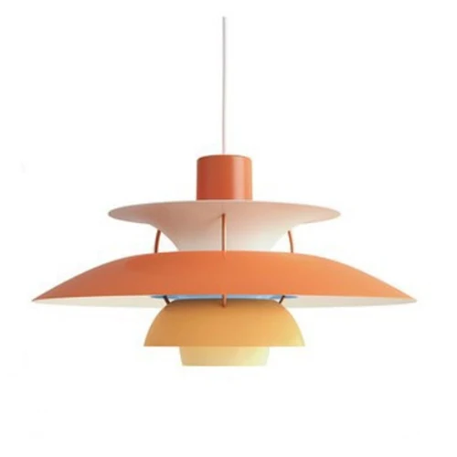 Скандинавский E27 PH5 подвесной светильник цветной зонтик Led Hanglamp освещение для