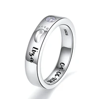 xiaojing 925 sterling silver custom birthstone engraved name rings baby footprints finger rings for women personalized jewelry