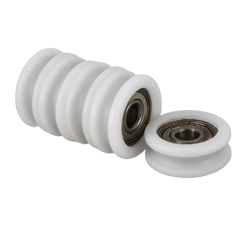 5 шт. стальной 608 U паз направляющий шкив герметичный рельсовый шариковый