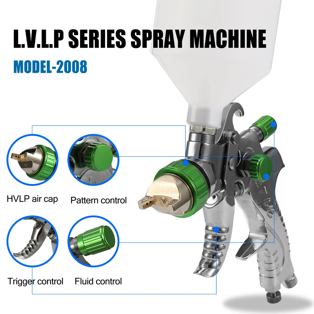 HVLP Аэрограф пистолет-распылитель из нержавеющей стали | Инструменты