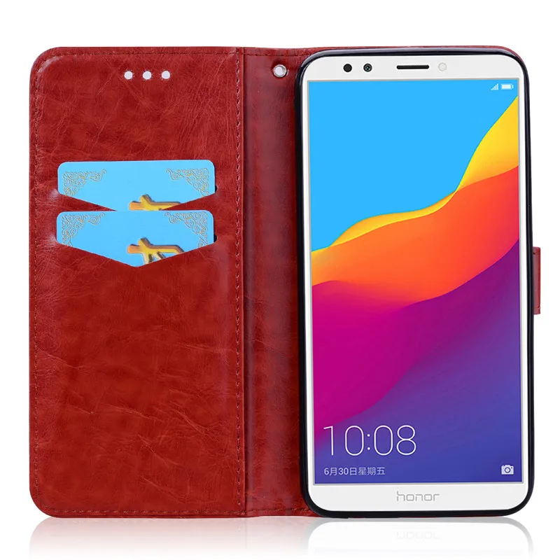 Huawei Honor 7C 5,7 AUM-L41 чехол с отделением для карт Кожаный флип-чехол для Honor 7C Pro 5,99 LND-L29 флип-чехол