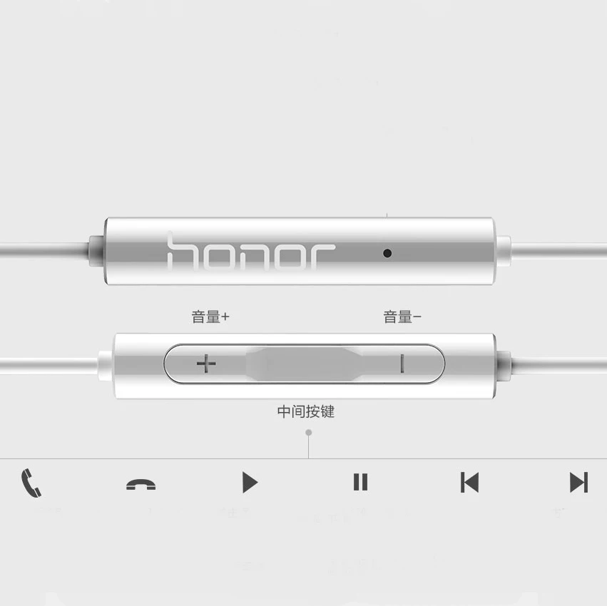 Оригинал Huawei Honor AM115 наушники с 3 5 мм в ухо bluetooth гарнитуры проводным управлением и