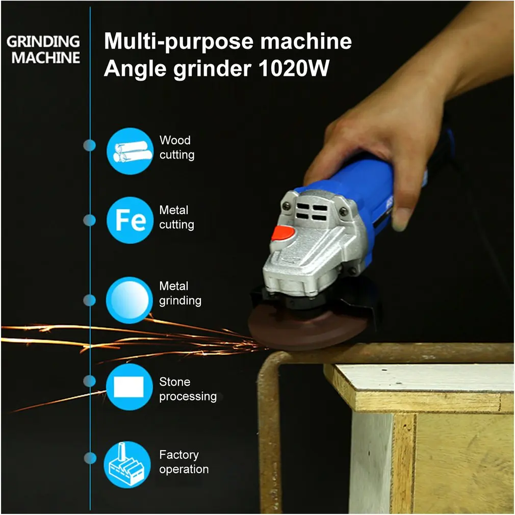 860 Вт мощная Классическая многофункциональная угловая шлифовальная машина