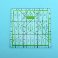 1515cm green square quilting ruler diy sewing patchwork drawing cutting ruler designer assist ruler sewing craft accessories