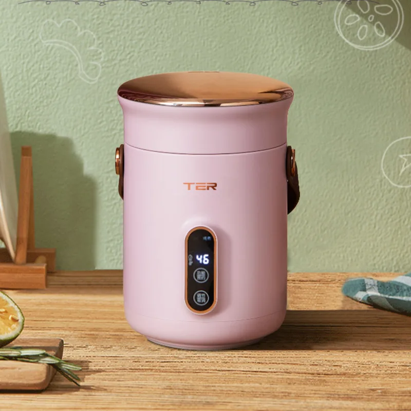 

Household intelligent electric steamer with handle fashion portable mini porridge cooking artifact multi-functional lunch box