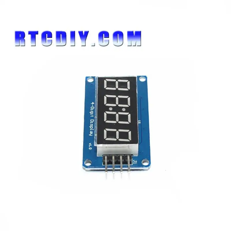 10 шт./лот 4-битный цифровой трубный светодиодный дисплей модуль с часами TM1637 Raspberry