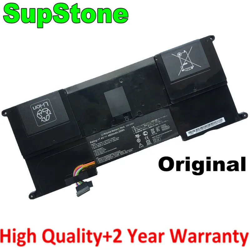 SupStone натуральная C23 UX21 Аккумулятор для ноутбука Asus Zenbook UX21A UX21E ультрабук K1009X KX004V