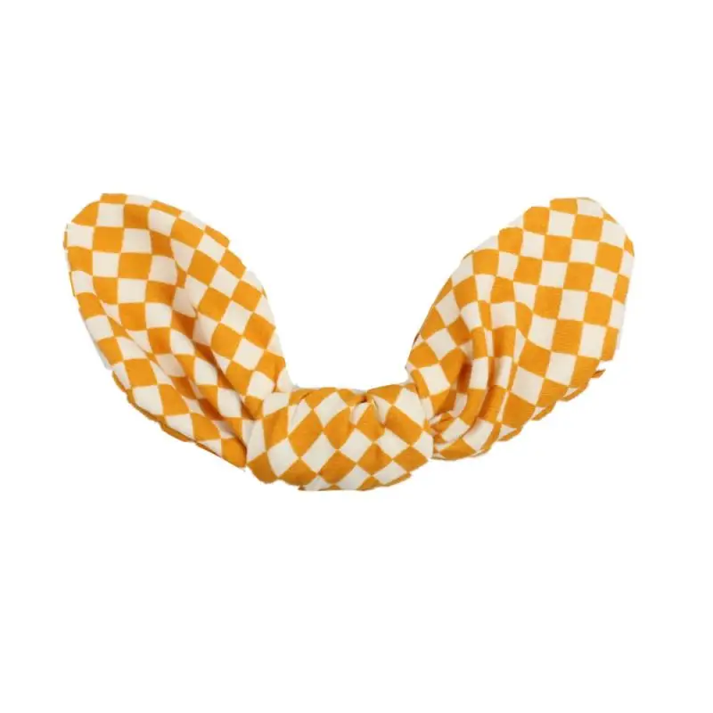 Эластичные заколки для волос с кроличьими ушками в разноцветный горошек зажимы