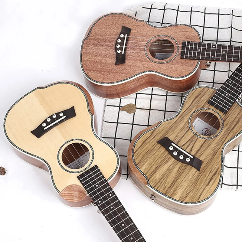 Ukulele 23 Inch Solid Mahogany Top with Starter Tenor Spruce sheet | Спорт и развлечения