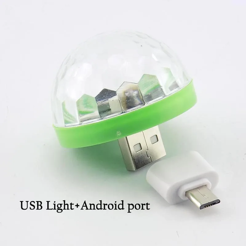Light with Ad Мини-дискотека, светодиодный, портативный, USB, для сцены, вечерние, украшения, DC 5 В, USB, магический шар для дома, караоке, красочный эффект, диджейское освещение - Цвет: Light with Ad