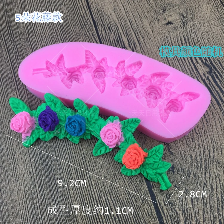 Цветок формочка в виде растения 3D силиконовая форма для торта кухонная выпечки