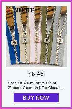 Meetee 5#70-120 см металлическая молния двойной ползунок Open-end Декор молния для DIY швейная одежда пальто куртка ремесла аксессуары AP543