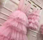 Фатиновое Многоярусное платье для мамы и дочки, для дня рождения