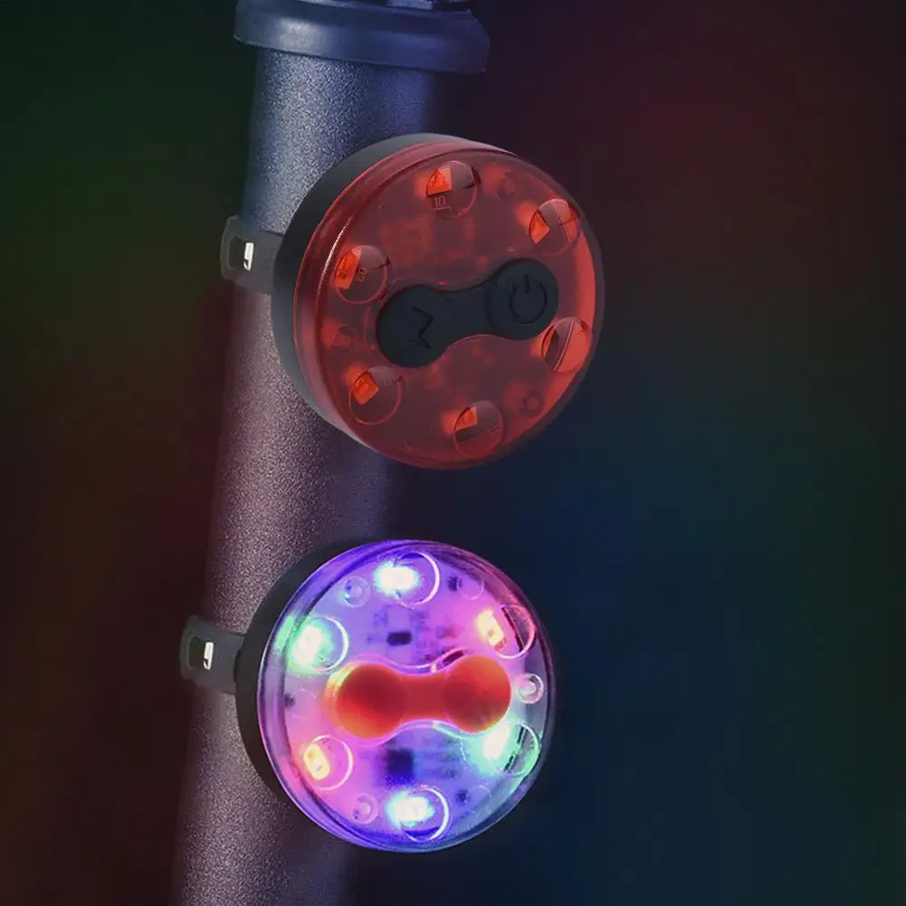 

Светильник рь, водонепроницаемый задний фонарь, 4 режима на выбор, зарядка через USB, портативный предупреПредупреждение онарь для горных вел...