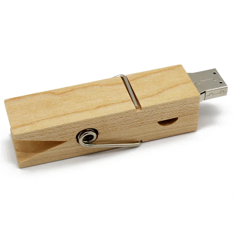 USB флеш накопитель TEXT ME с деревянным зажимом 8 ГБ 16 32 64 Подарочный диск флешка для