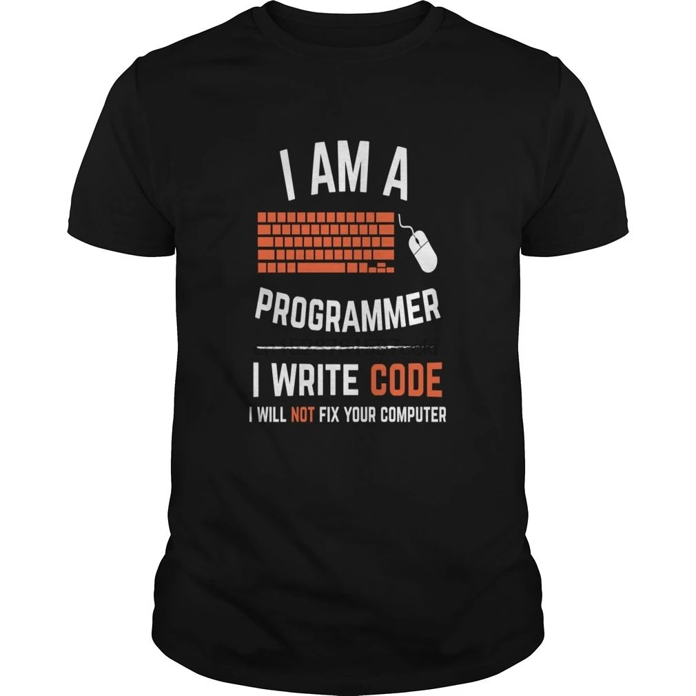Мужская футболка компьютерный кодер программист i write code крутая печатная