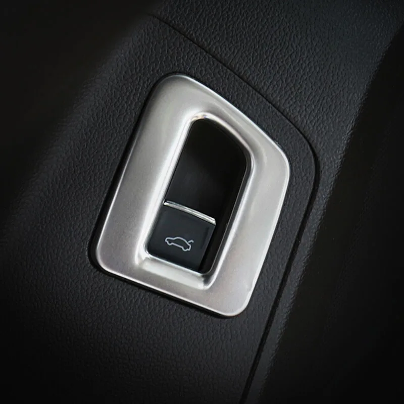 

Нержавеющая сталь для Teramont Atlas 2017 2018 аксессуары для автомобиля Стайлинг автомобиля внутренняя задняя запасная Коробка Кнопка крышка Наклад...