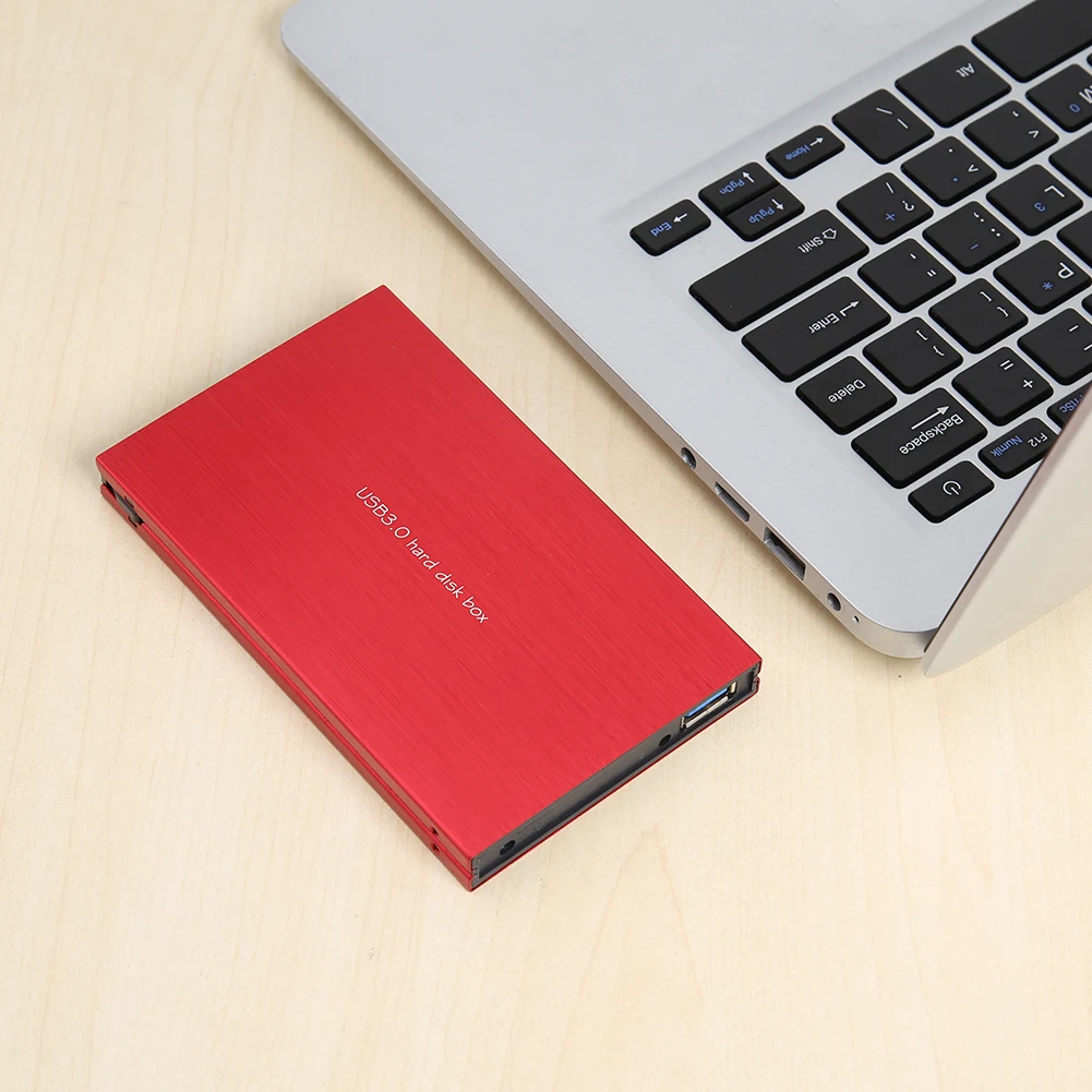 

2.5 inch HDD SSD Case Box Magnesium Aluminum Alloy USB 3.0 to SATA Enclosure for Office Caring Computer Supplies