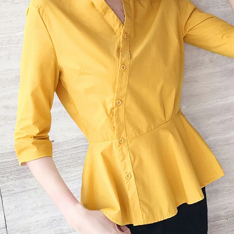 

Shirt women's autumn clothing 2020 new loose autumn white fashion temperament sleeve shirt shirt