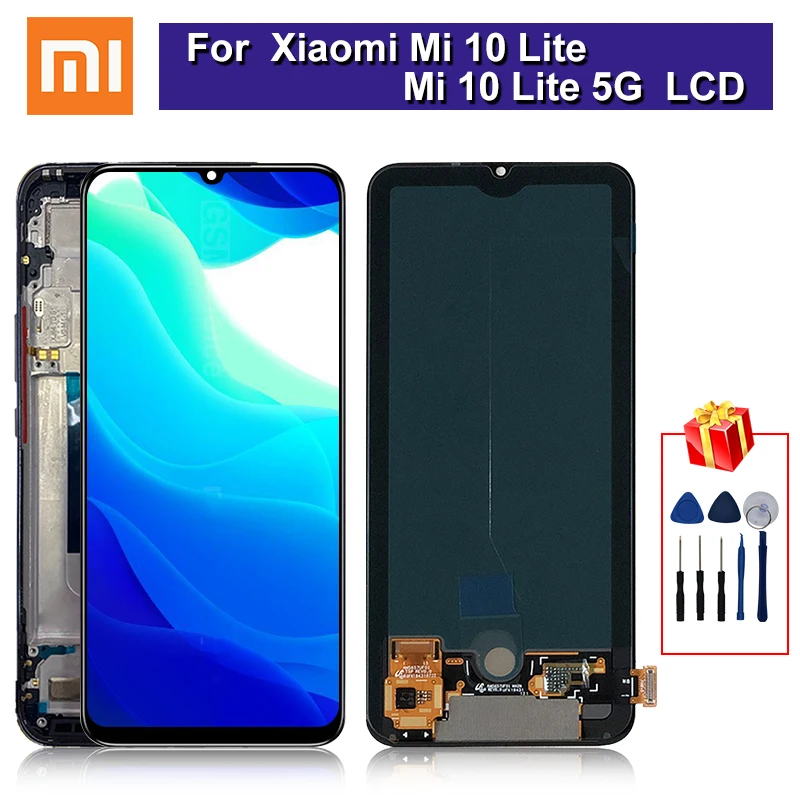 

Original 6.57" For Xiaomi Mi 10 Lite LCD Display Touch Screen Digitizer Assembly Xiaomi MI 10 Lite 5G Replacement Parts