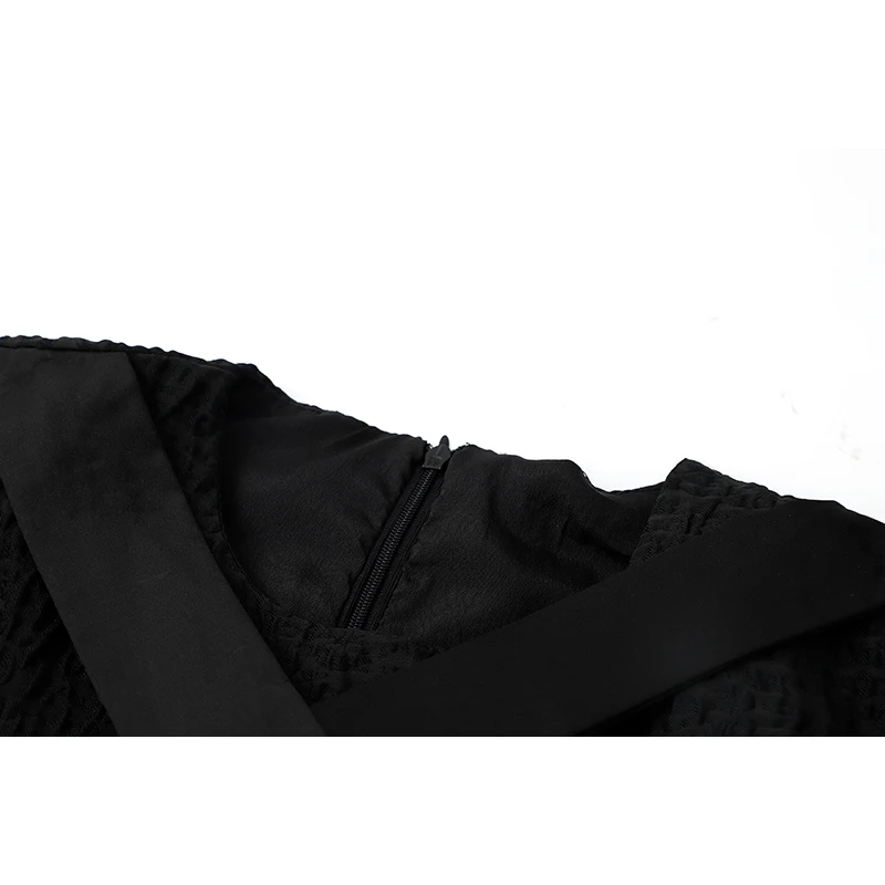 Женское платье-мини с пышными рукавами повседневное черное платье в готическом