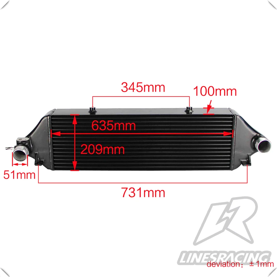 Тюнинг производительность FMIC Переднее Крепление интеркулер комплект