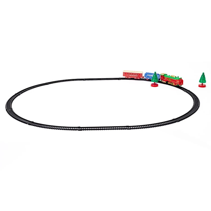 Рождественский Электрический поезд игрушки Дети Железнодорожный трек набор