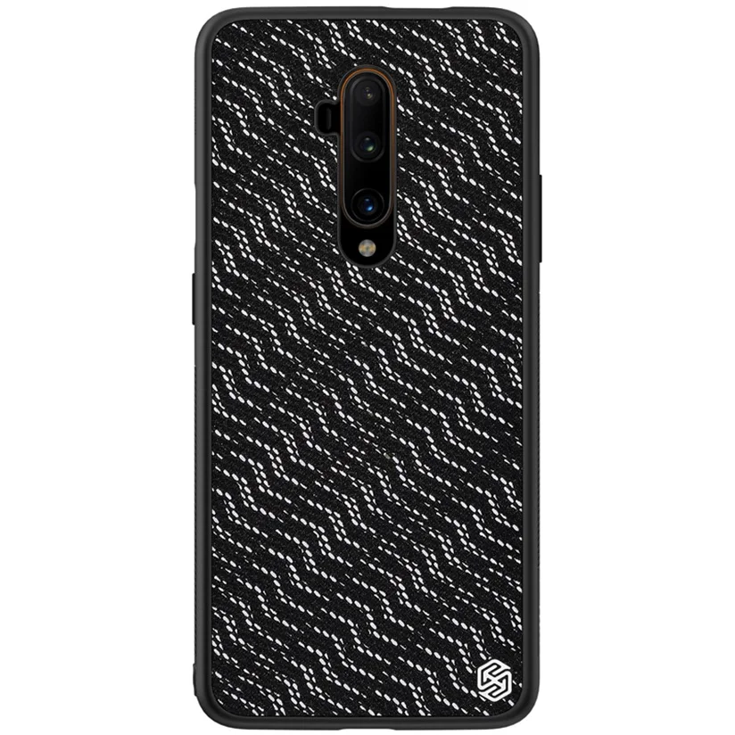 Чехол для OnePlus 7T Pro чехол NILLKIN Twinkle чехол из полиэфирной сетки Светоотражающая защитная задняя панель для телефона чехол для OnePlus 7T Pro Чехол - Цвет: Silvery