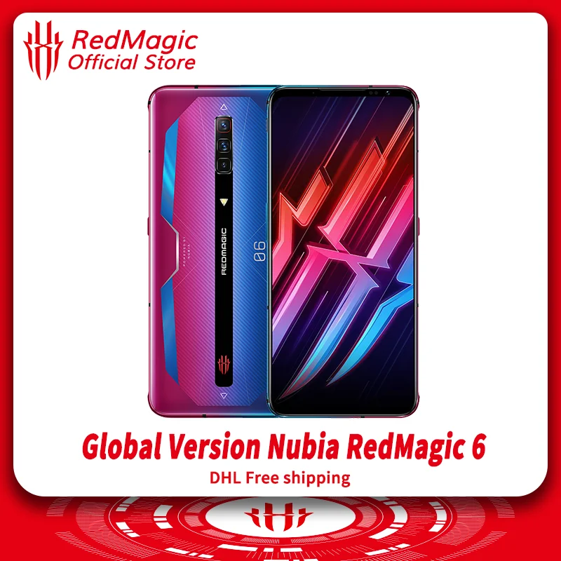 

Оригинальный игровой мобильный телефон RedMagic 6, телефон с восьмиядерным Snapdragon 888, 6,8 дюйма, 165 Гц, AMOLED, 30 Вт, зарядка Red Magic 6