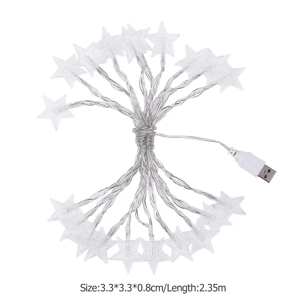 

20 LED Star Light String Twinkle Garlands Battery Powered Lamp Holiday New Year Christmas Decorations for Home Fairy Light Decor