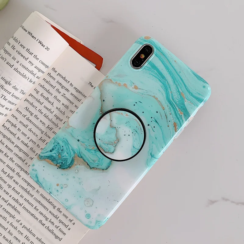 Лазерный чехол для телефона s для айфон XR XS Max X 6 6S 7 8 Plus, мягкий силиконовый чехол-подставка для айфон 11 Pro Max 7 8 Plus XR, чехол - Цвет: green