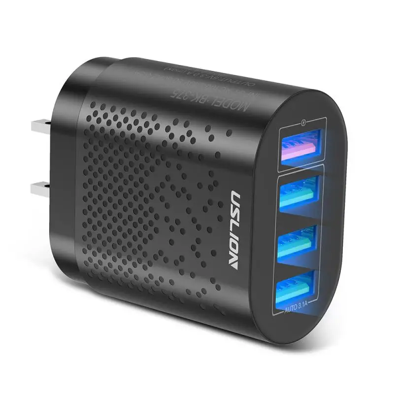 Быстрое зарядное устройство 5 В 3 А QC 0 USB вилка стандарта ЕС/США портативное