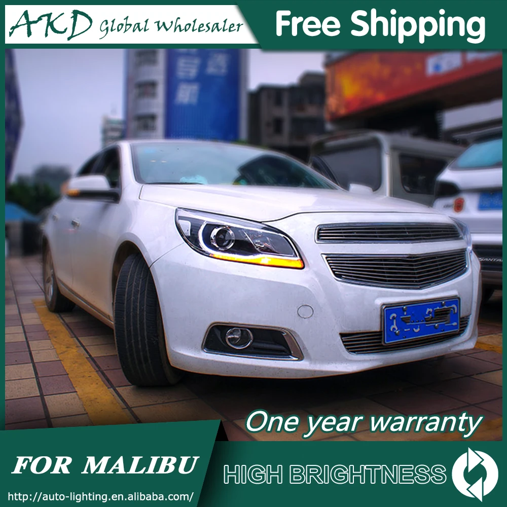 AKD автостайлинг для Chevrolet Malibu фары 2012 2016 светодиодный ные DRL Биксеноновые линзы