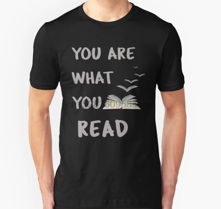 Мужская футболка с надписью Lover You Are What Read принтом футболки Топ|Мужские футболки| |