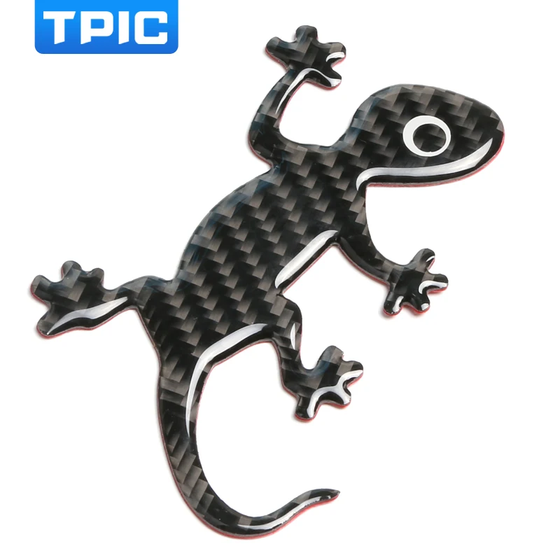3D Gecko Ящерица наклейка из углеродного волокна автомобиля задний багажник эмблема