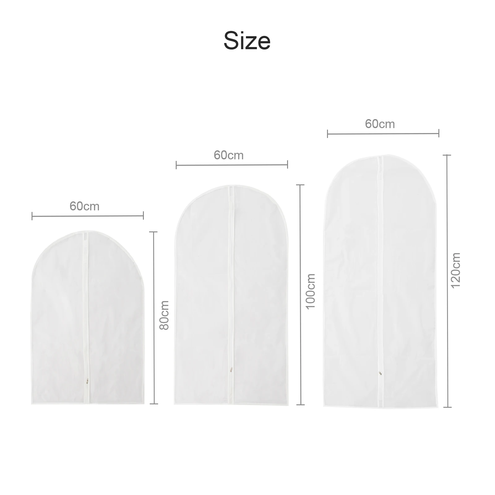 

Clothes Hanging Garment 5/10PCS Dress Clothes Suit Coat Dust Cover Storage Bag Pouch Case Organizer Wardrobe Hanging
