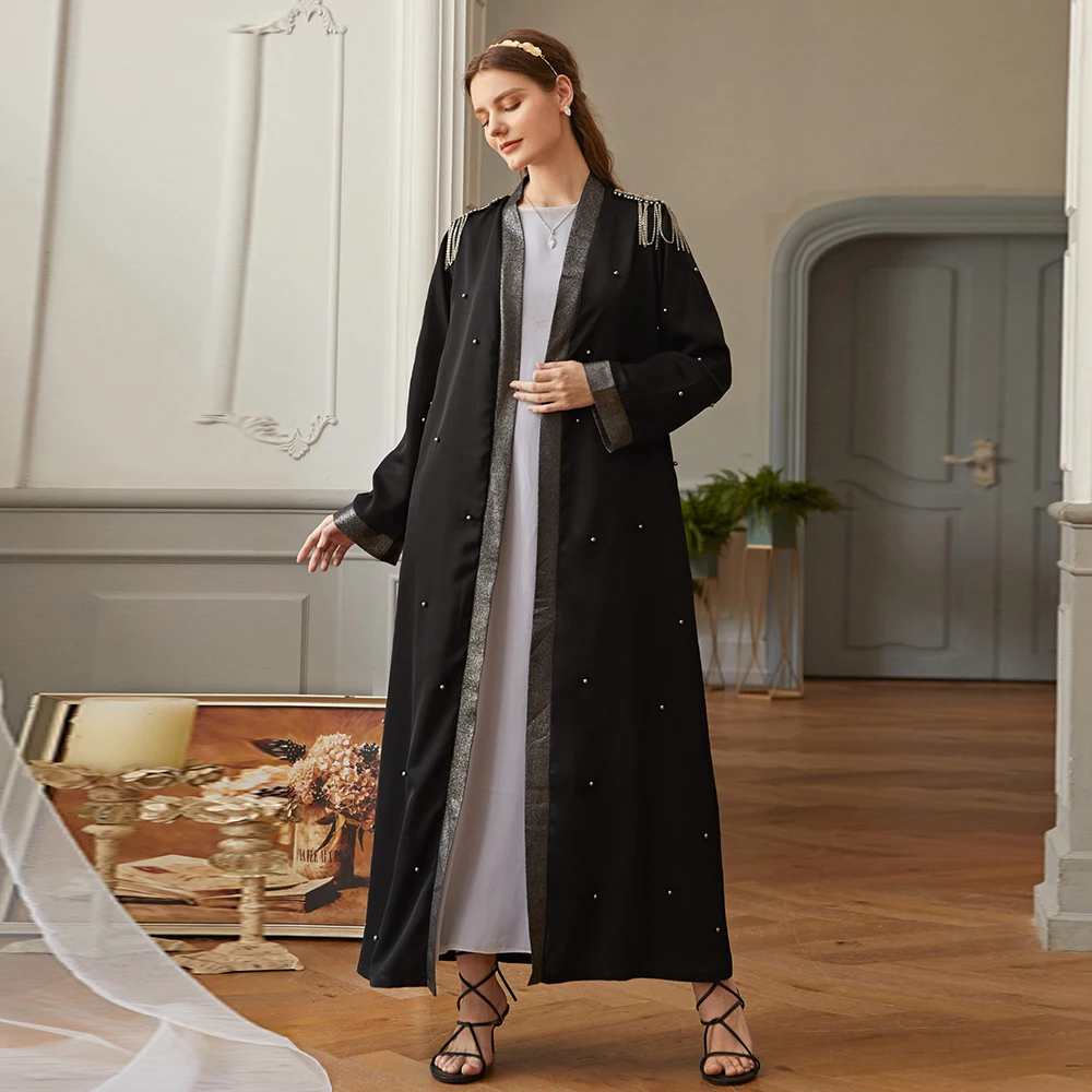 

Open Abaya Dubai Kaftan Islam Muslim Kimono Cardigan Femme Musulmane Abayas For Women Caftan Robe Longue Turkish Islam Clothing