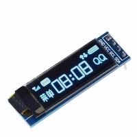 1pcs 0 91 inch oled module 0 91 white oled 128x32 oled lcd led display module 0 91 iic communicate 4pin