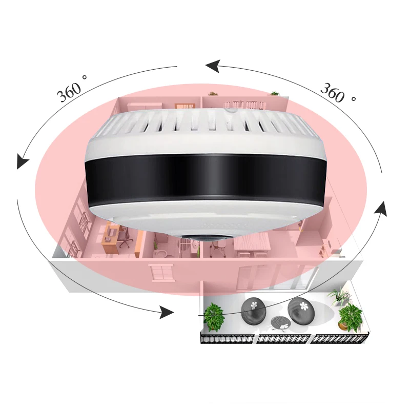 IP камера видеонаблюдения рыбий глаз 960P 360 МП|cctv camera 1.3mp|wifi ip cameramini cctv |