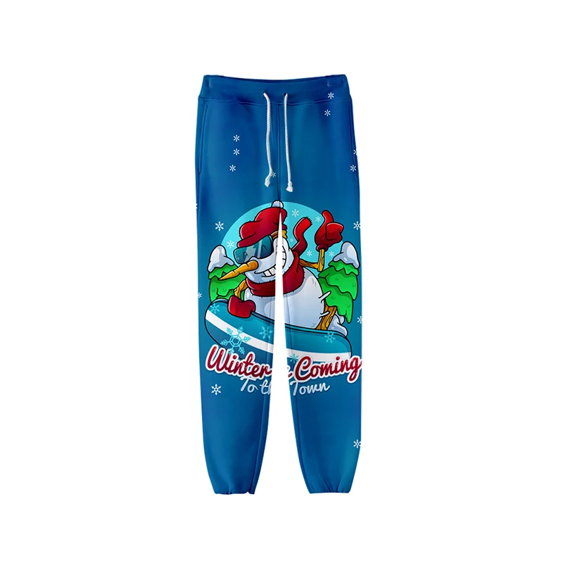 

Merry Christmas Snowman Kawaii 3d Print Fashion Jogger Harem Pant Casual Men Women Long Loose Trousers Fitness Pants Sweatpants
