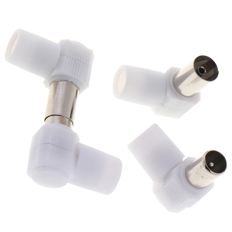 

2pairs 90 Degrees TV Plug Jack For Antennas Male And Female TV RF Coaxial Male Plugs Adapter Right Angle Antennas Connectors