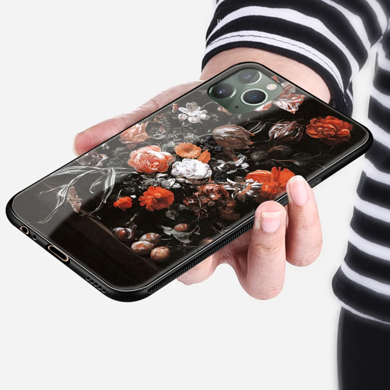 Мягкий силиконовый чехол для телефона Rachel Ruysch с цветочным рисунком iPhone6 6s 7 8 Plus X XR