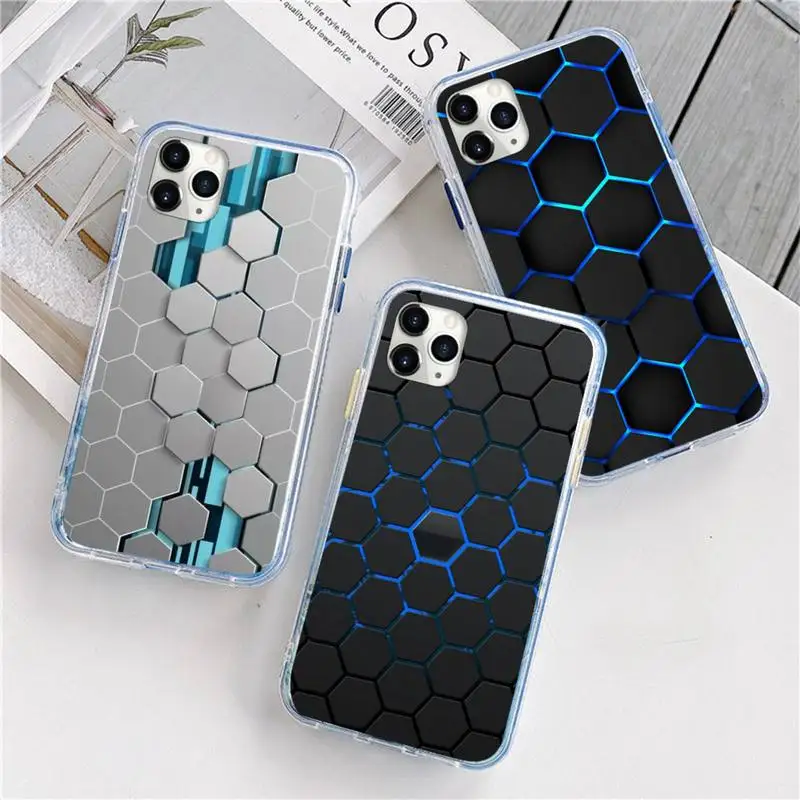 

Hexagonal lattice Phone Case For iphone 12 5 5s 5c se 6 6s 7 8 plus x xs xr 11 pro max mini