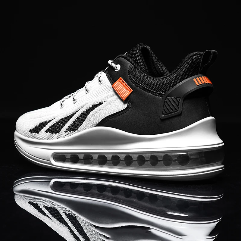 

New men sneakers sneakers outdoor breathable comfortable fashion shock absorption elastic men's shoes