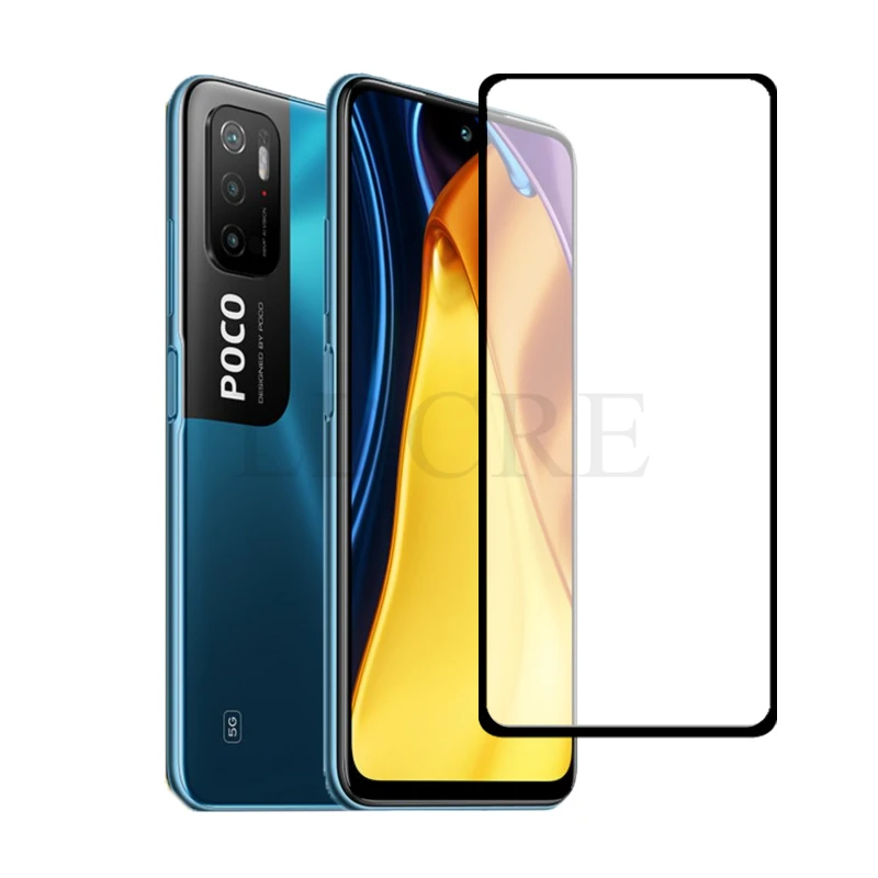 Pel&iacute;cula protectora de pantalla de cristal para Xiaomi poco M3 Pro 5G, cristal protector de pantalla para poco M3 Pro 5G, 2 uds.-0