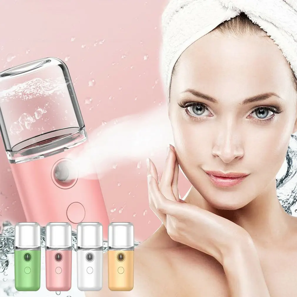 

Portable Mini Mist Spray Facial Moisturizing USB Rechargeable Beauty Instrument Face Humidifier Daily Cooling Water Sprayer