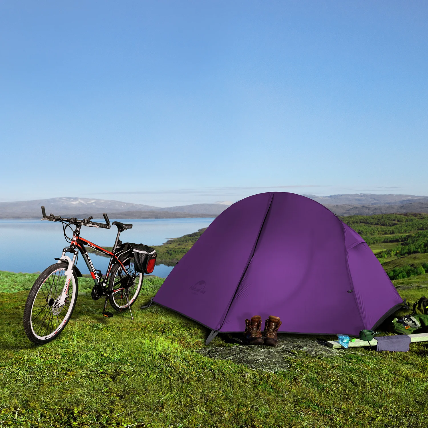

Naturehike Tent 1 Person Cycling Tents Waterproof Outdoor Camping Tent Ultralight Portable Hiking Tent Bicycle Tent Beach Tent