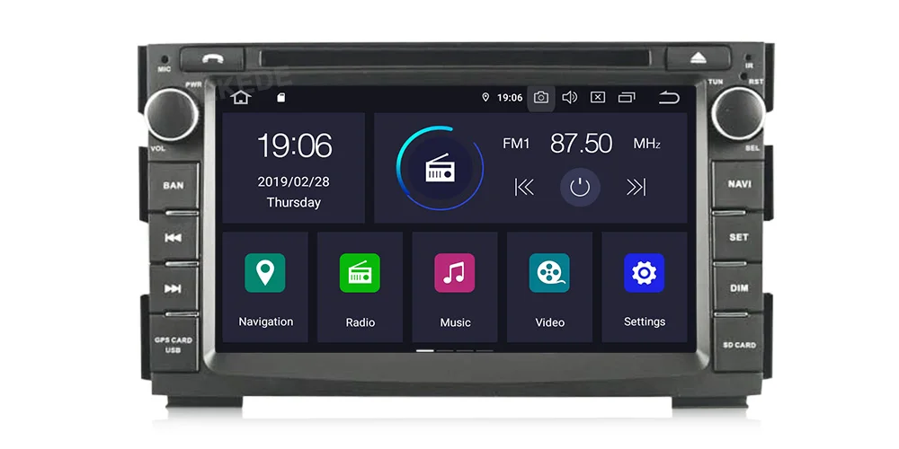 4G+ 64G 8 CORE Android 9,0 2 Din Автомобильный мультимедийный dvd-плеер gps Авторадио для Kia Ceed 2009-2012 автомобильный Радио ПК wifi