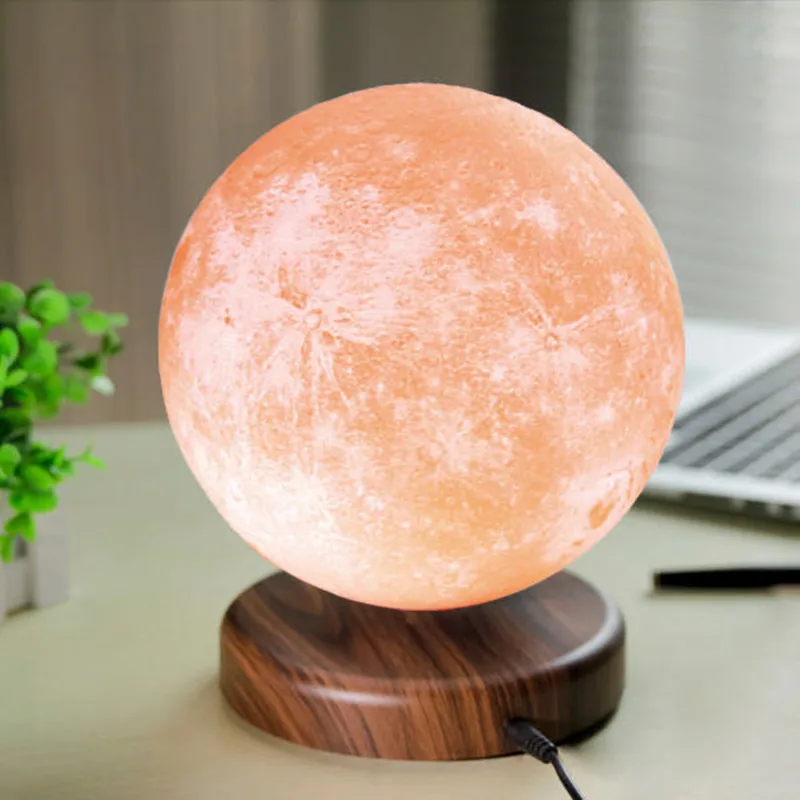 저렴한 3D 자기 공중 부양 달 램프 야간 조명 15cm, 회전 무선 Led 달 빛 플로팅 램프, 참신한 선물 홈 장식